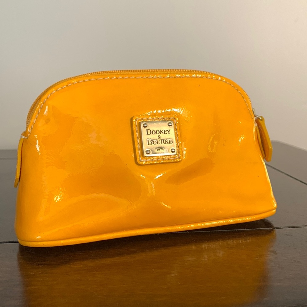 Small Yellow Dooney & Bourke Accessories Pouch